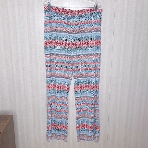 ❤️ 🆕 NY COLLECTION NY Collection Women's Plus Size Printed Palazzo Pants 1X - Picture 2 of 5
